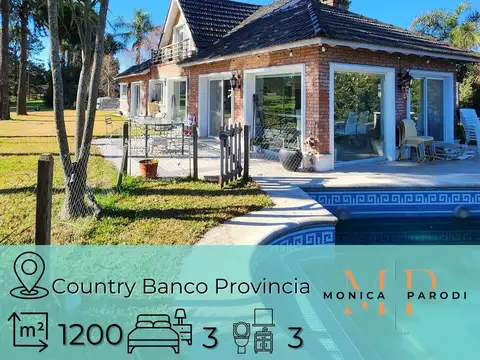 Casa en Venta en Country Club Banco Provincia, Countries y Barrios Cerrados en Moreno