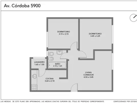 Departamento en Venta de 3 ambientes