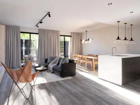 Venta departamento de 3 ambientes en planta baja con cochera y patio en Ramos Mejia.