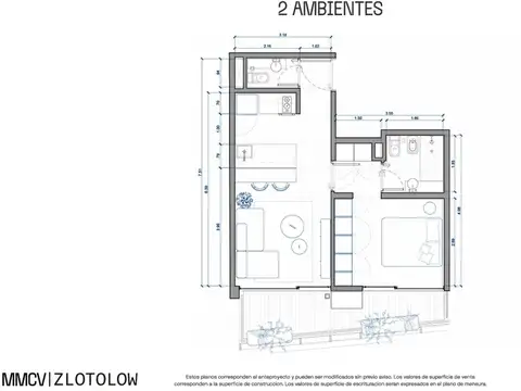 Departamento en el emprendimiento SOUL ELCANO 3779