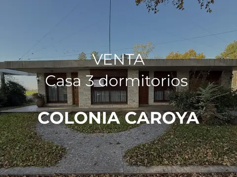   VENTA - CASA 3 DORM A REFACCIONAR - AV. SAN MARTÍN - COLONIA CAROYA