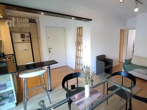 Departamento 2 ambientes con balcon y amenities en Las Cañitas en alquiler temporario