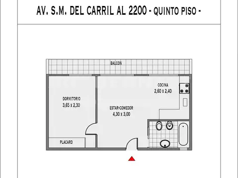Departamento en Alquiler de 1 dormitorio