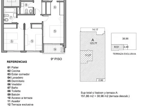 Brown 1700, Piso 6°