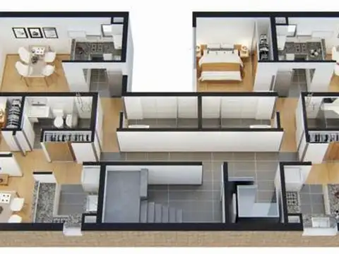 Italia 1200. 7mo piso contrafrente.