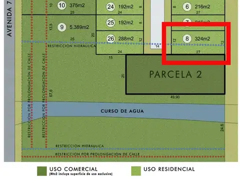 Avda. 7y622 | EL CENTENO (Privado) UF.8