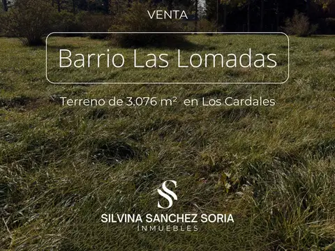 TERRENO EN VENTA, BARRIO LAS LOMADAS, LOS CARDALES