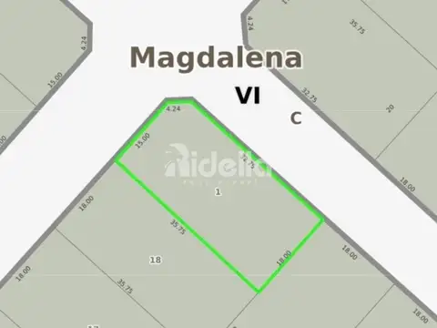 Terreno en Venta de 639,0 m2