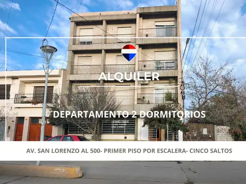 Alquiler de depto 2 dormitorios- cinco saltos
