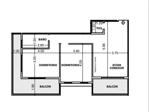Departamento en Venta de 3 ambientes