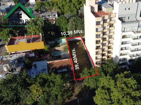 Terreno en Venta 39  mts Fondo