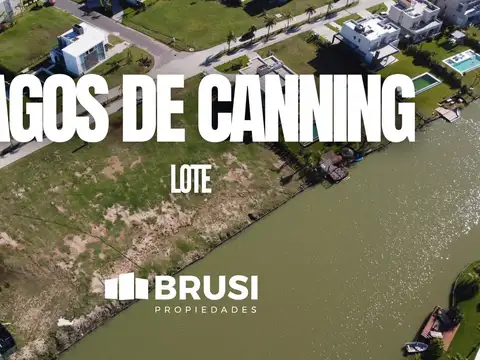TERRENO EN VENTA EN LAGOS DE CANNING - EXCELENTE UBICACIÓN A LA LAGUNA