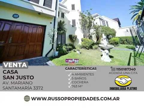 Venta Casa 4 Ambientes San Justo