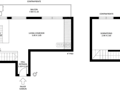 Departamento en Venta de 2 ambientes