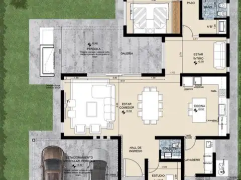 Casa 5 ambientes con 2 baños