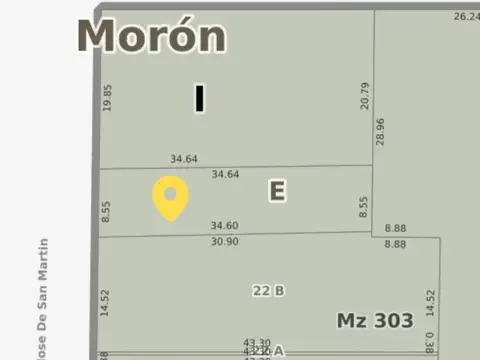 Terreno en el centro de moron - excelente ubicacion