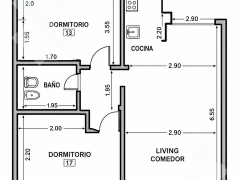 Departamento en Venta en Confluencia, USD 110.000