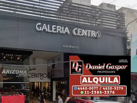 ALQUILER – LOCAL EN GALERÍA – MORÓN CENTRO
