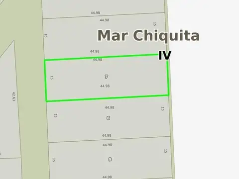 Terreno en Venta 44  mts Fondo