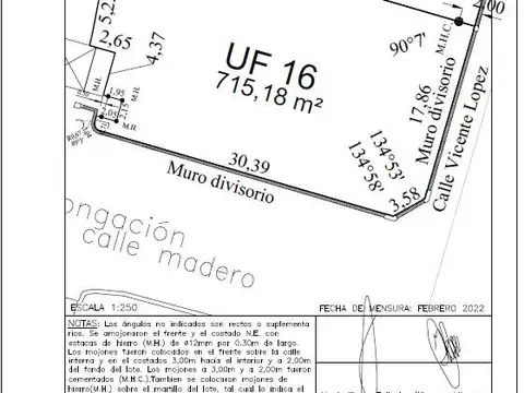 Finca Sarmiento · Lote 16 · Sarmiento 1499