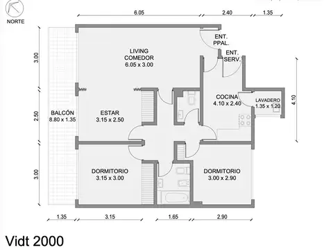 Departamento en Venta de 4 ambientes