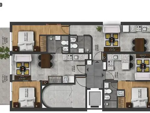 Departamento en Venta en Rosario, USD 82.000