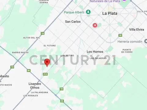 Terreno en Venta en Los Hornos, USD 43.000