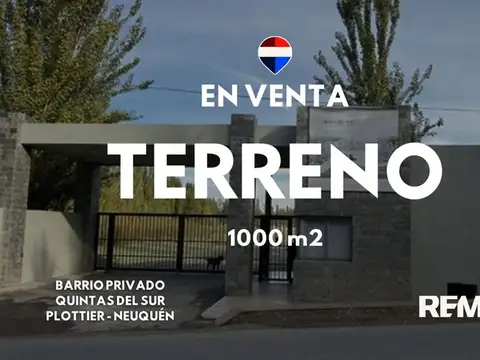 Terreno en Venta en Plottier, Confluencia