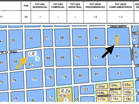 Terreno en Venta 66  mts Fondo