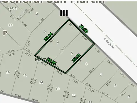Terreno en Venta en General San Martin, USD 270.000