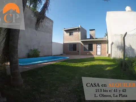 ALQUILER CASA  CALLE 213 BIS e/ 41 Y 42