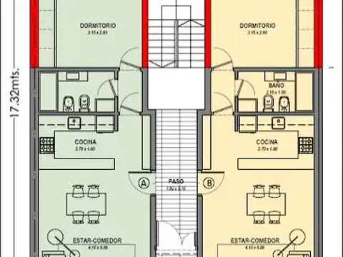 Depto Tipo Casa en Venta de 1 dormitorio