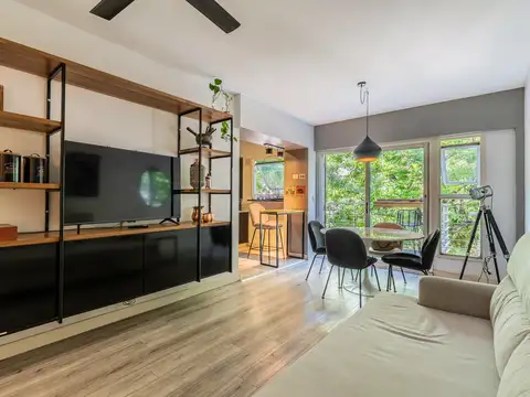 Departamento con terraza propia y cochera en venta en Nuñez