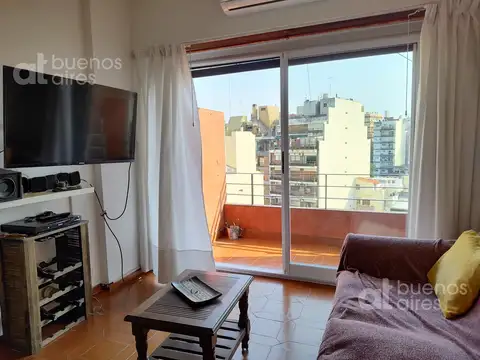 Departamento 3 ambientes con balcón en Almagro en alquiler temporario