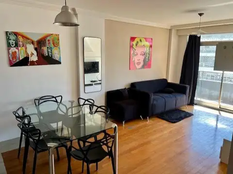 Departamento en Alquiler 3 amb. Amoblado- Las Cañitas-Balcon
