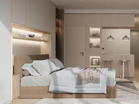 Departamento Monoambiente con 1 baño