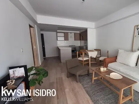 Departamento 2 ambientes con 2 baños