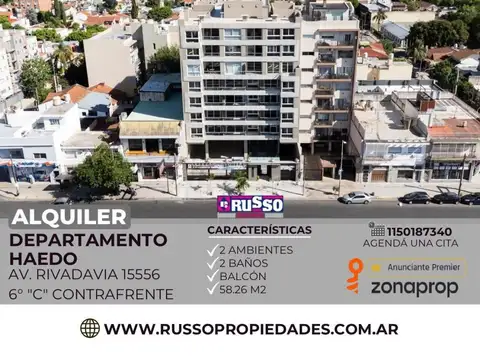 Alquiler Departamento 2 Ambientes Haedo Moron 6°C