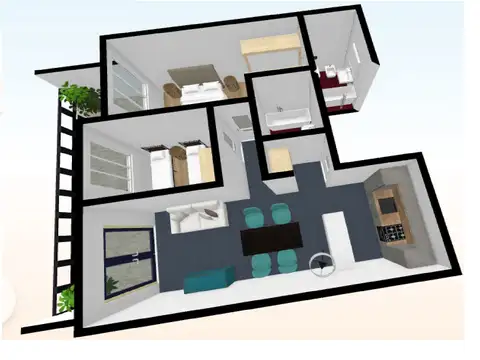 Departamento en Venta de 3 ambientes