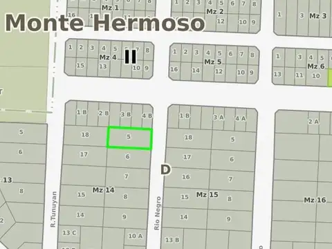 Terreno en Venta 40  mts Fondo