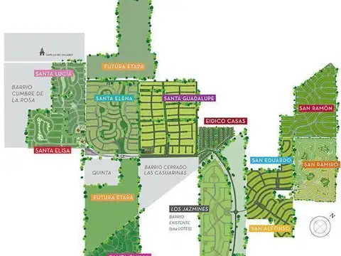 Hermoso lote interno en barrio Santa Elena. Pilar del Este.