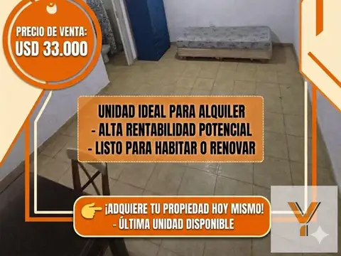 Departamento Monoambiente en venta - 1 Baño - Parque Chacabuco