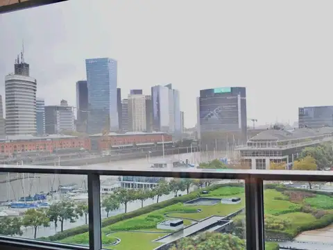 Depto en Edificio Madero Center con balcón aterrazado - AMENITIES y 3 COCHERAS FIJAS - SEG 24HS