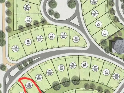 Terreno en Venta de 1126,0 m2