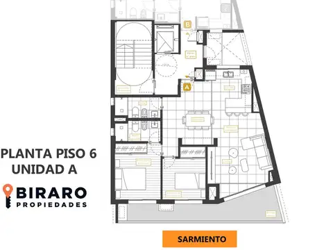 Departamento en Venta en Abasto, USD 220.000
