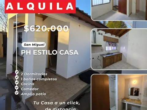 PH estilo casa en alquiler – San Miguel