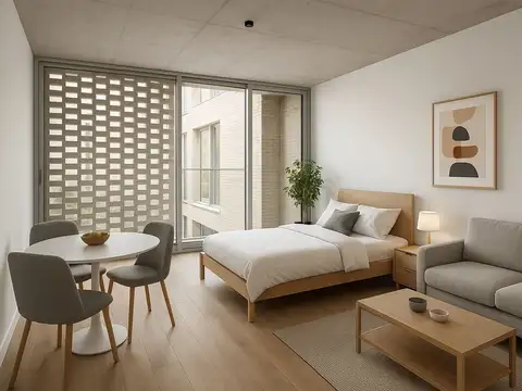 Monoambiente con balcón a estrenar