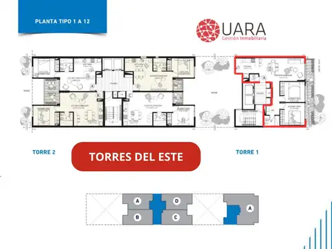 Departamento 2 dormitorios s/ Illia Bº Nueva Cordoba T1 "A"