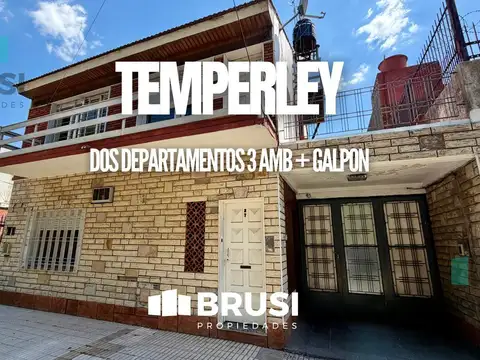 DOS DEPARTAMENTOS CON GALPON EN VENTA EN TEMPERLEY