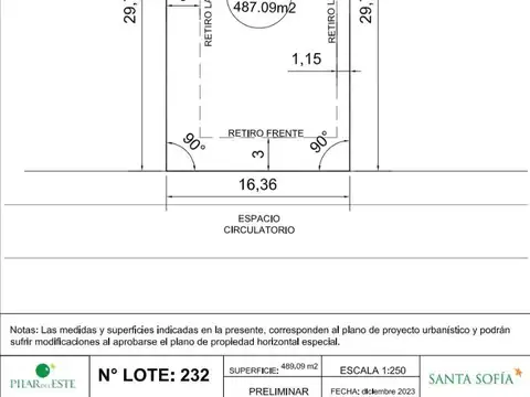 Terreno en Venta en Pilar Del Este - Santa Sofia, Countries y Barrios Cerrados en Pilar